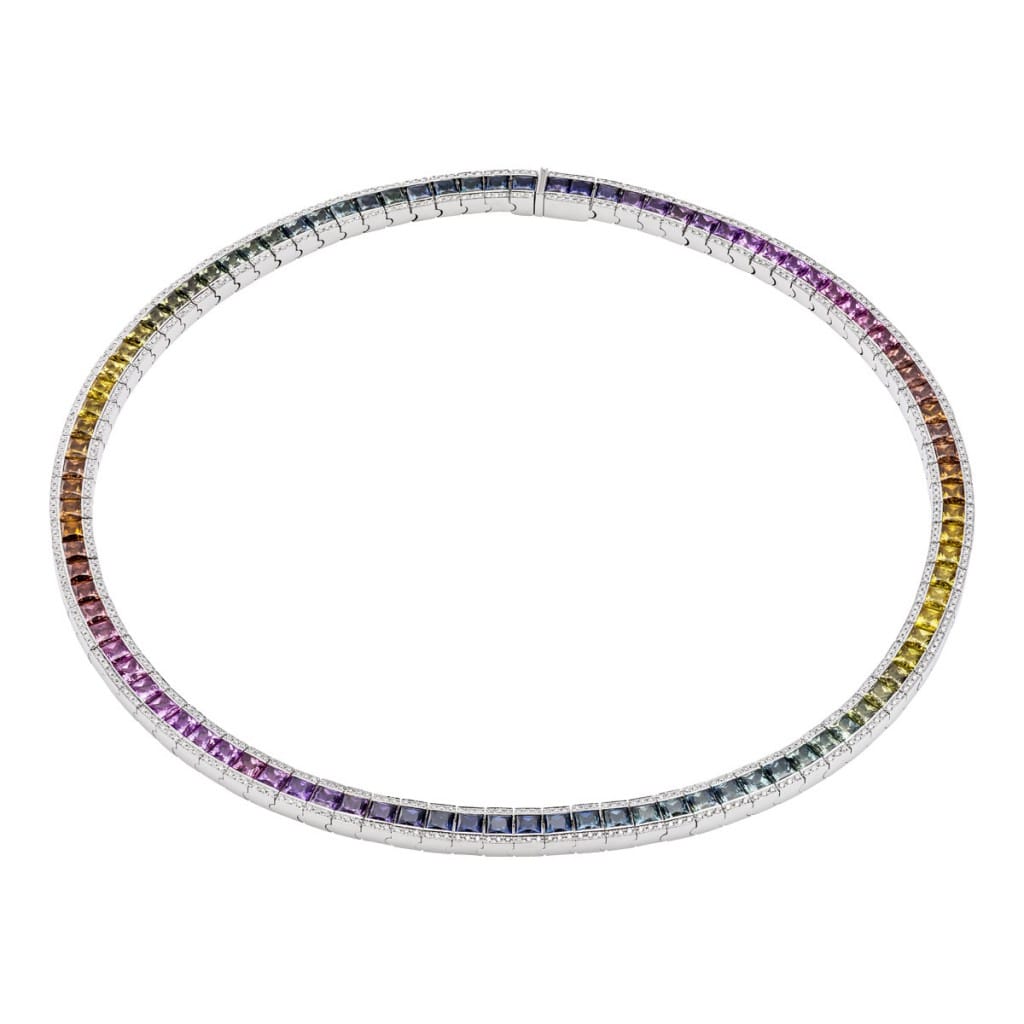 Frieden-Collier-Rainbow-Saphir-Madagascar